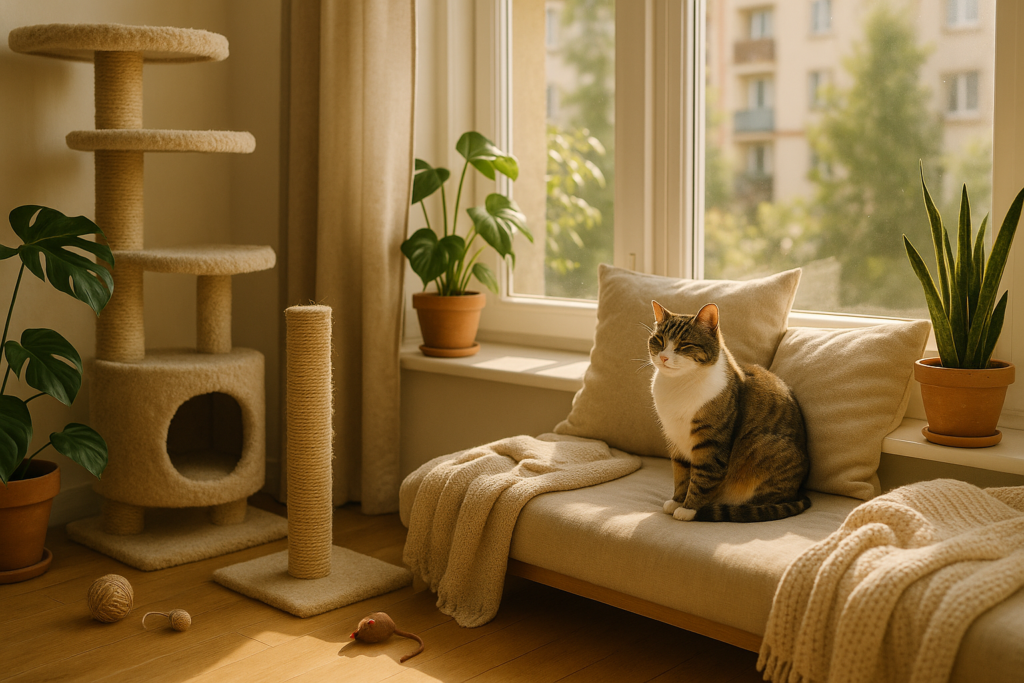 How to Make Indoor Cats Happy in an Apartment