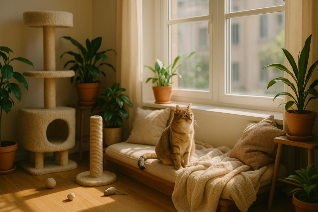 How to Make Indoor Cats Happy in an Apartment