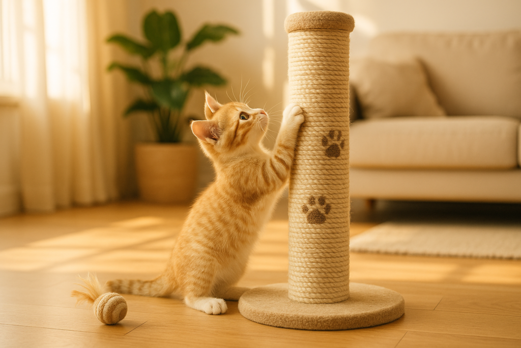 How to Train a Kitten to Use Scratching Post Quickly How to Train a Kitten to Use Scratching Post Quickly